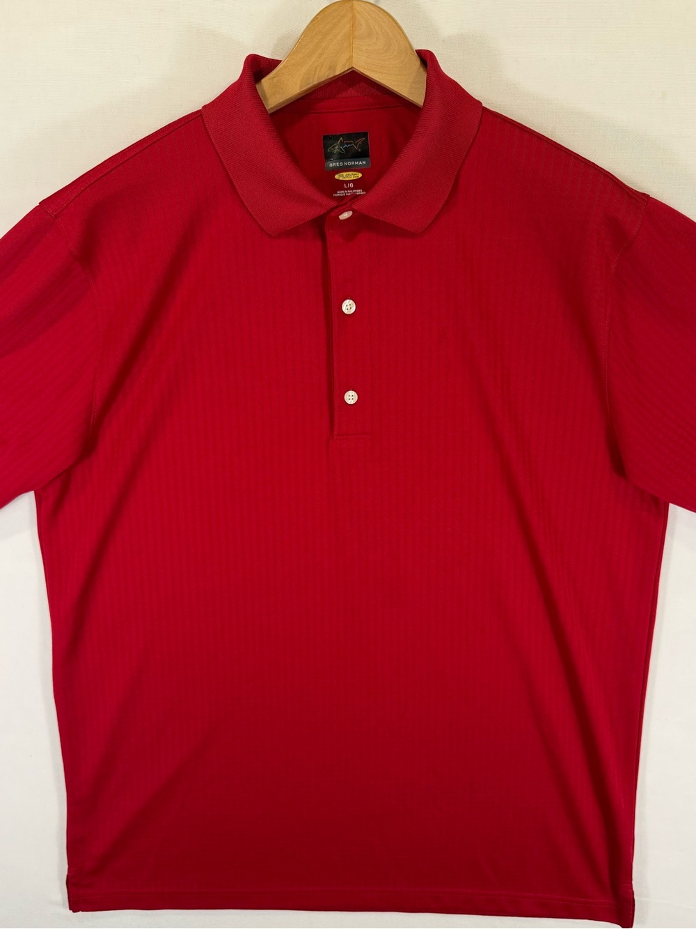 Greg Norman Collection Red Short-Sleeve Polo